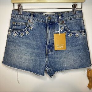 Reformation Charlie Daisy Denim Shorts (25)